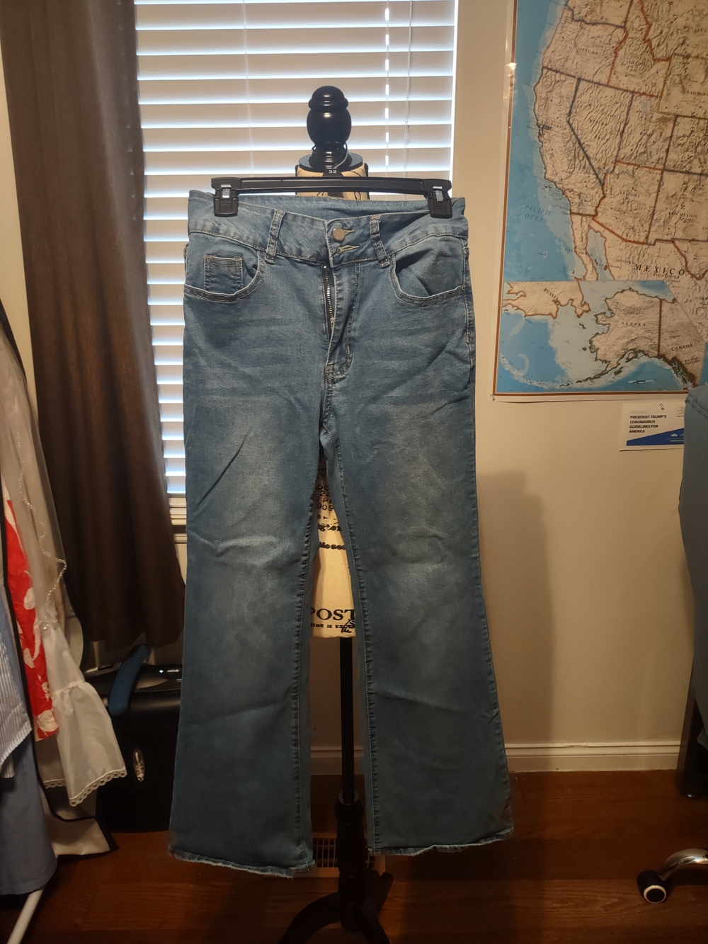 SHEIN Light Blue Flare Jeans for Women